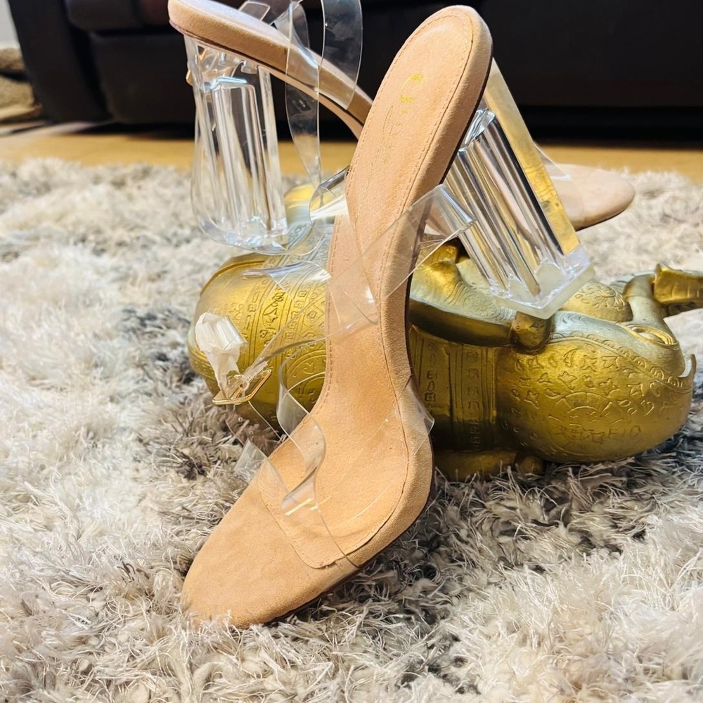 Transparent Heeled Sandals